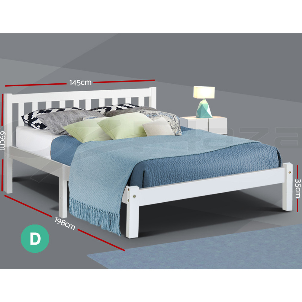 Artiss Bed Frame Wooden Queen Double King Single Full Size Timber Base SOFIE - Picture 32 of 62