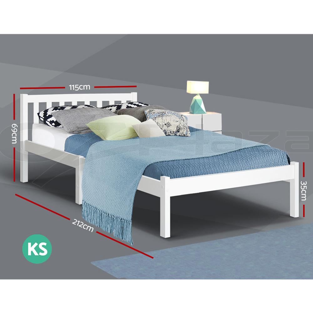 Artiss Bed Frame Wooden Queen Double King Single Full Size Timber Base SOFIE - Picture 48 of 62