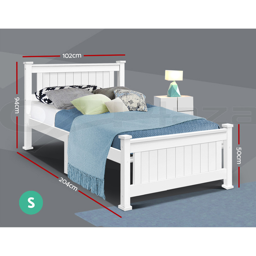 Artiss Bed Frame Queen Double King Single Size Wooden Timber Mattress Base - Picture 66 of 66
