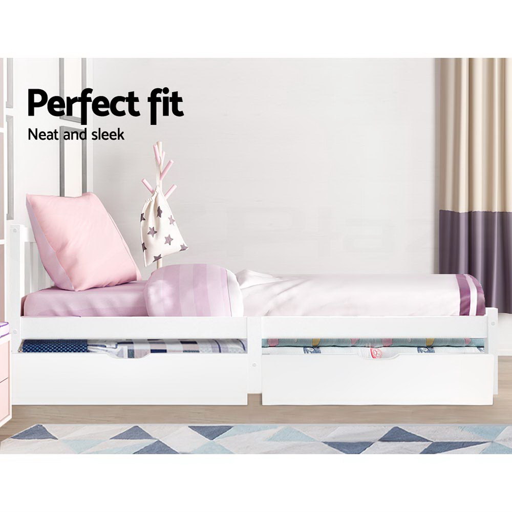 Artiss Bed Frame Queen Double King Single Size Wooden Timber Mattress Base - Picture 14 of 66