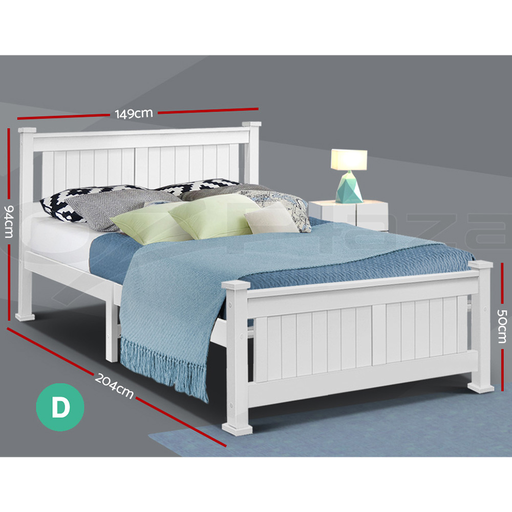 Artiss Wooden Bed Frame Queen Double King Single Full Size Mattress Base Timber eBay