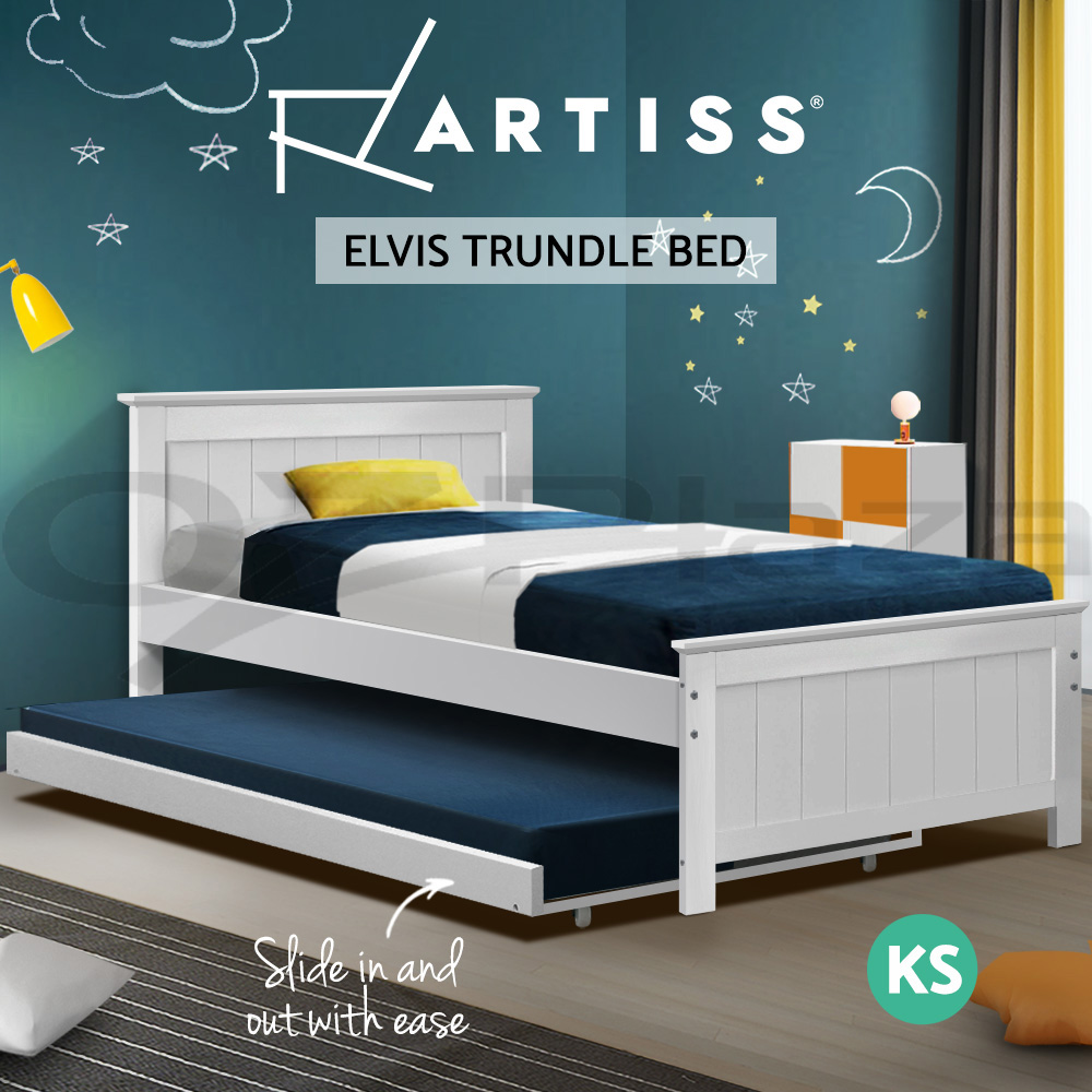 Artiss Bed Frame Wooden Bed Single Double Queen Size Trundle Sofa Daybed Base Ebay
