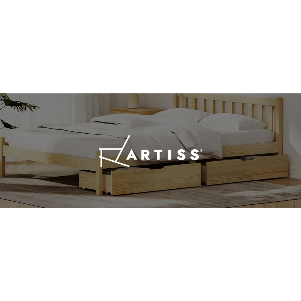 Artiss Bed Frame Wooden Queen Double King Single Full Size Timber Base SOFIE - Picture 13 of 62