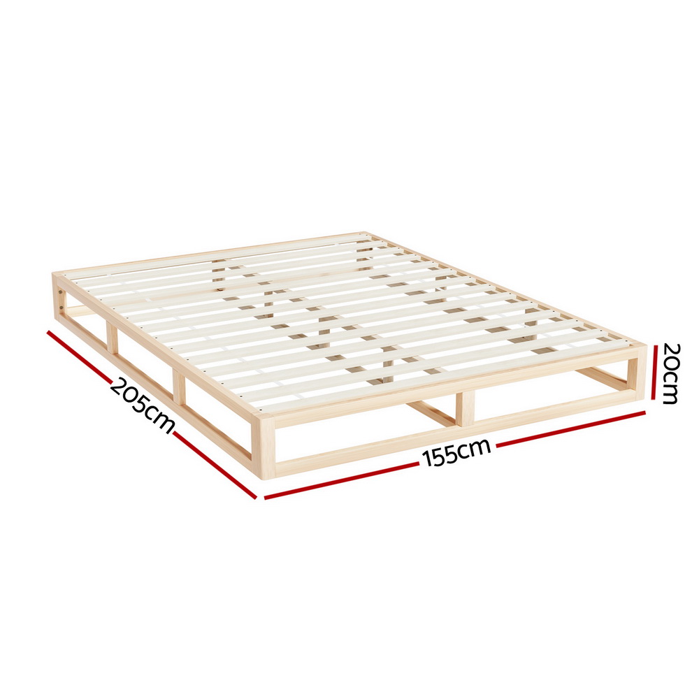 Artiss Bed Frame Queen King Size Wooden Bed Base KALAM - Picture 10 of 12