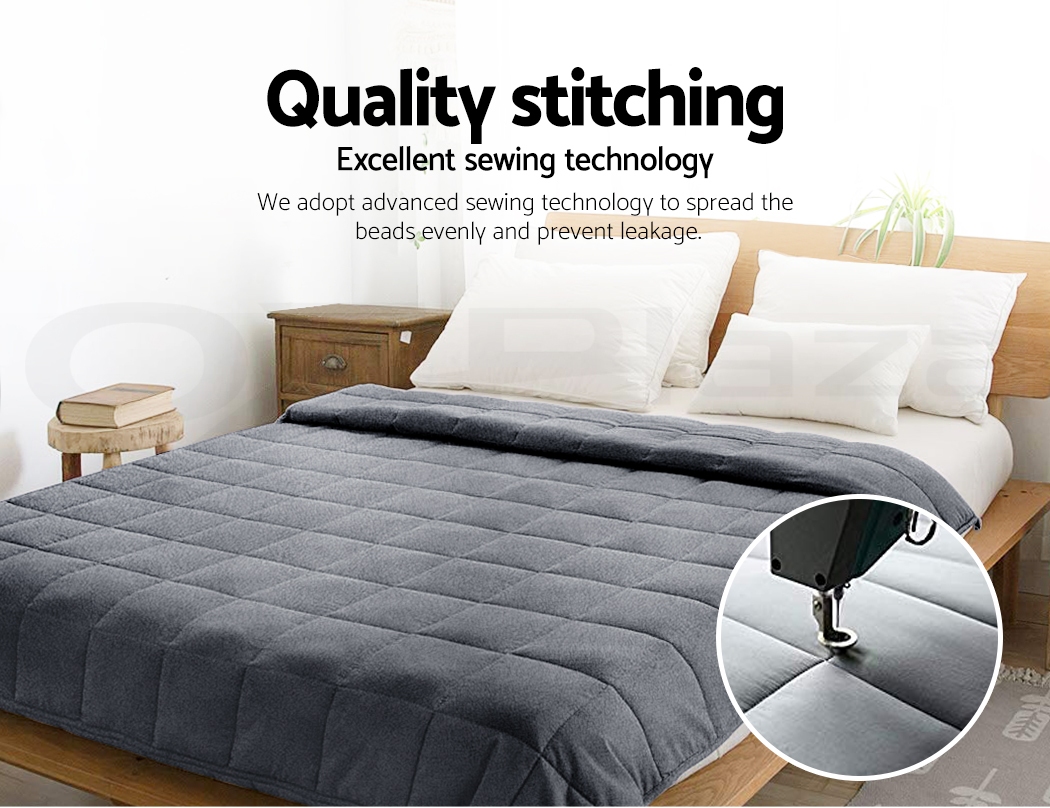 Giselle Bedding Weighted Blanket 9KG Heavy Gravity Minky Cover Relax