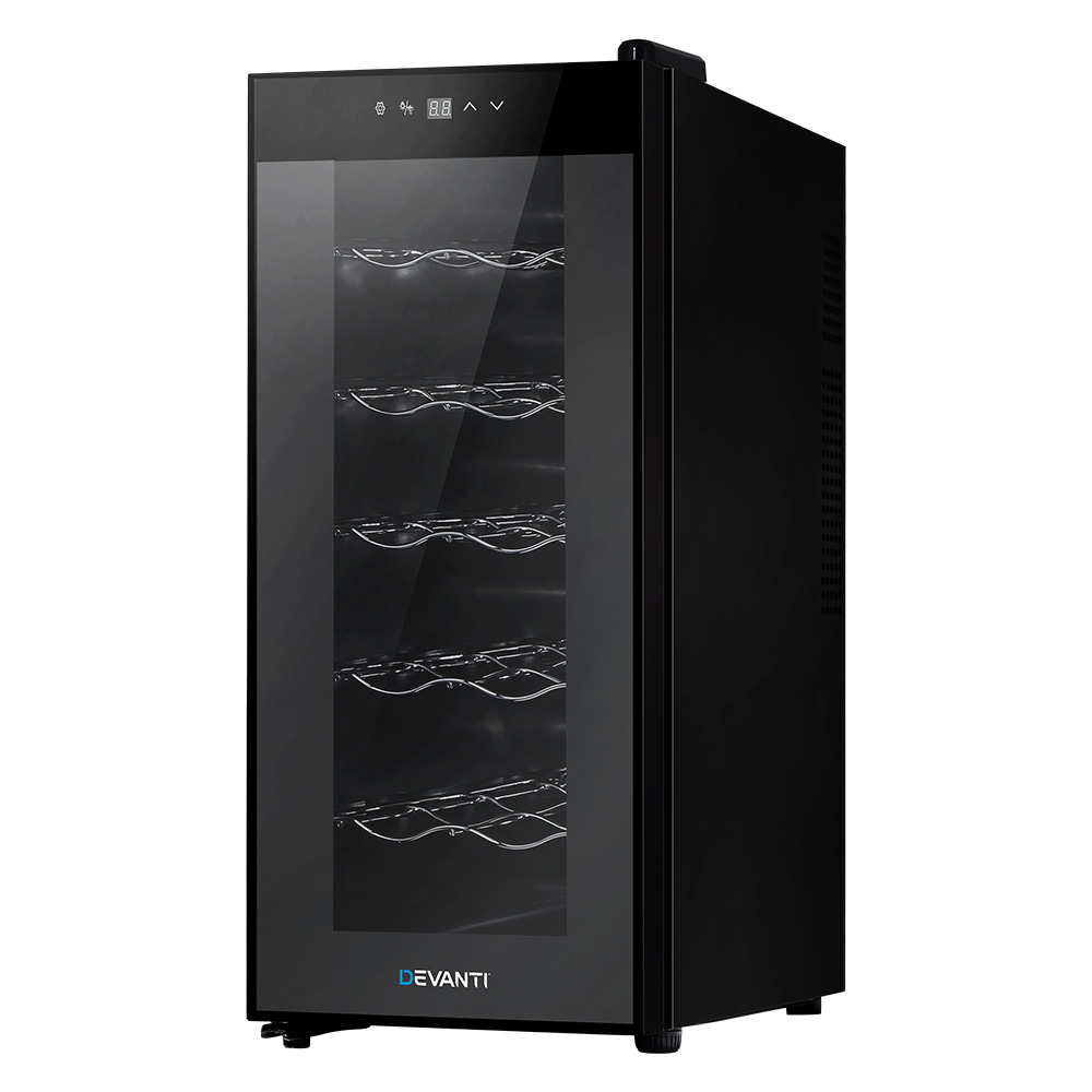 Devanti Wine Cooler Fridge Mini Coolers Thermoelectric Chiller Storage