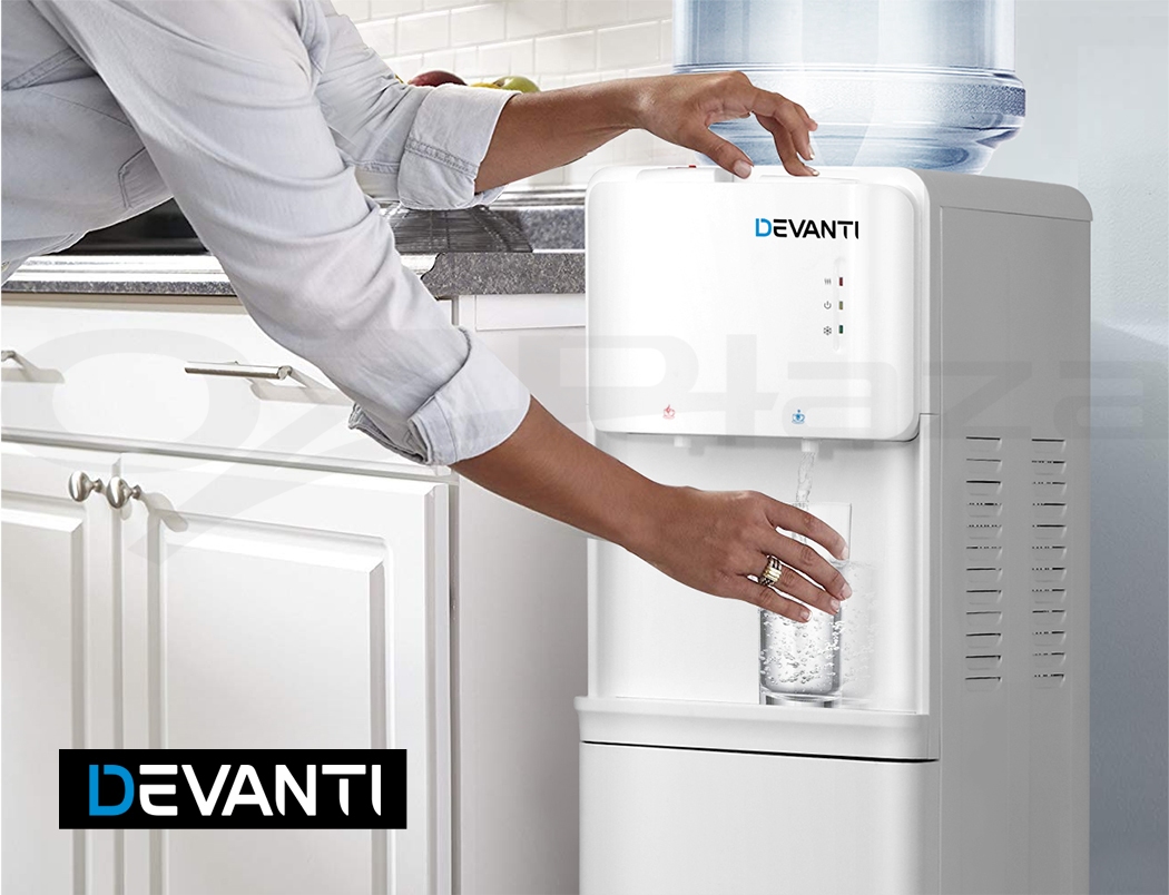 Devanti Water Cooler Dispenser Stand Hot Cold Tap Bottle Filter