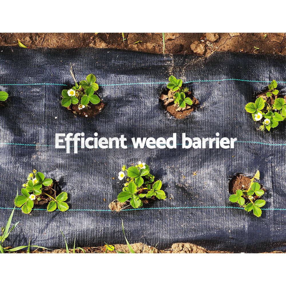 Instahut 0.915m Weed Mat Control Weedmat Woven Fabric Gardening Plant 50/100/200 - Picture 17 of 44