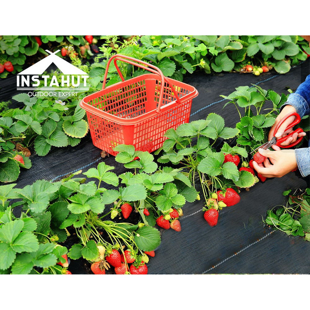 Instahut 0.915m Weed Mat Control Weedmat Woven Fabric Gardening Plant 50/100/200 - Picture 21 of 44