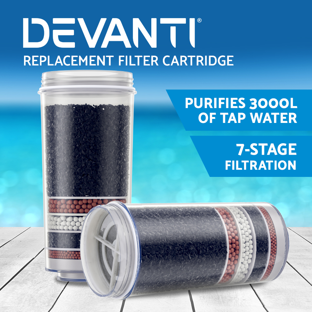 Devanti Water Cooler Filter Purifier System Ceramic Carbon Mineral Cartridge - Picture 14 of 25