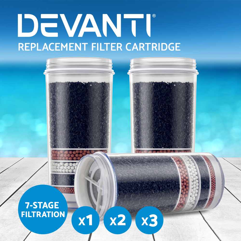 Devanti Water Cooler Filter Purifier System Ceramic Carbon Mineral Cartridge - Picture 20 of 25