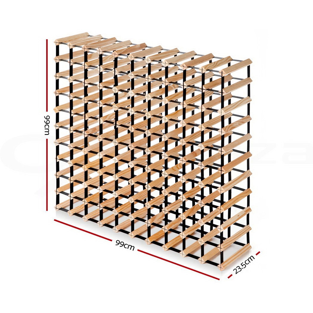 Artiss 12 20 42 72 110 120 Bottle Timber Red Wine Rack Wooden Storage Cellar - Picture 12 of 22