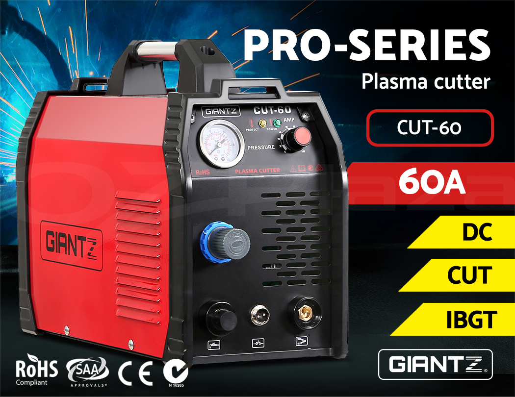 Giantz 60 Amp Inverter Welder Plasma Cutter Gas DC iGBT Welding Machine