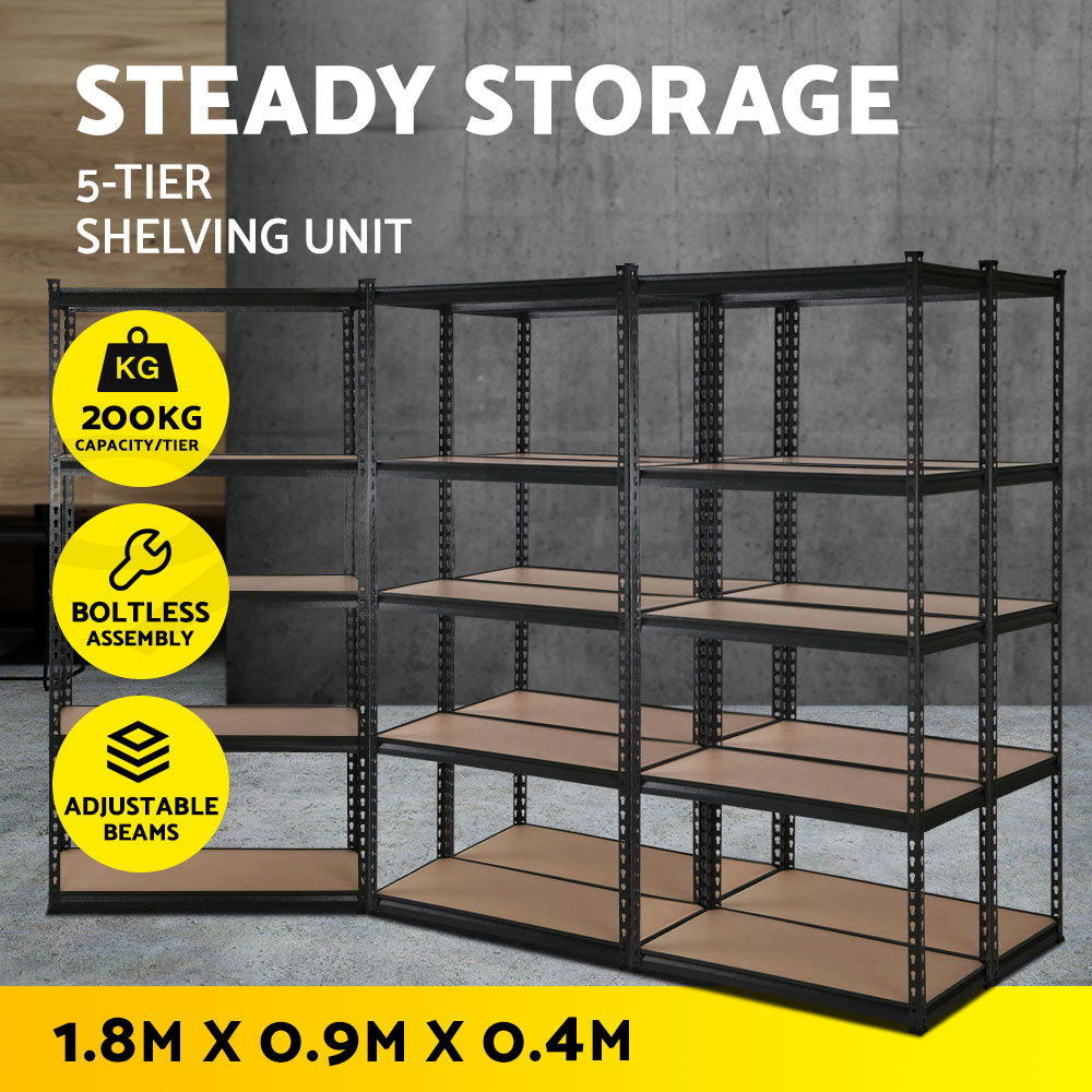 Giantz 1.8M Garage Shelving Warehouse Rack Pallet Racking Storage Shelve Steel - Picture 24 of 52