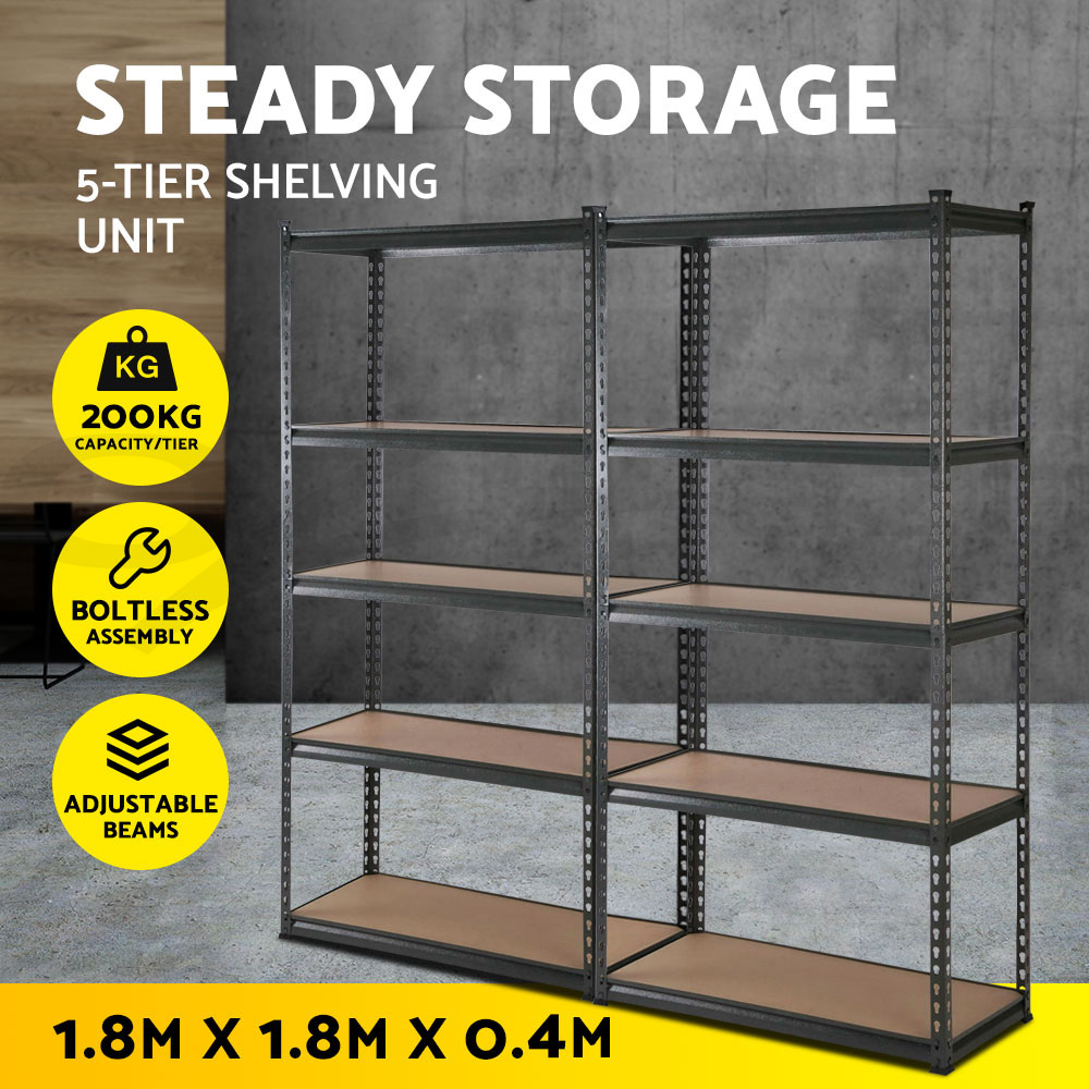 Giantz 1.8M Garage Shelving Warehouse Rack Pallet Racking Storage Shelve Steel - Picture 36 of 52