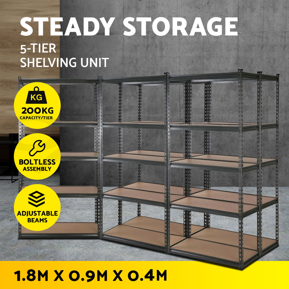 Giantz 1.8M Garage Shelving Warehouse Rack Pallet Racking Storage Shelve Steel - Picture 38 of 52