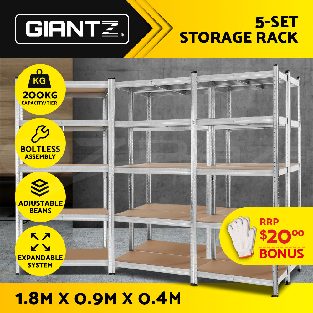 Giantz 1.8M Garage Shelving Warehouse Rack Pallet Racking Storage Shelve Steel - Picture 52 of 52