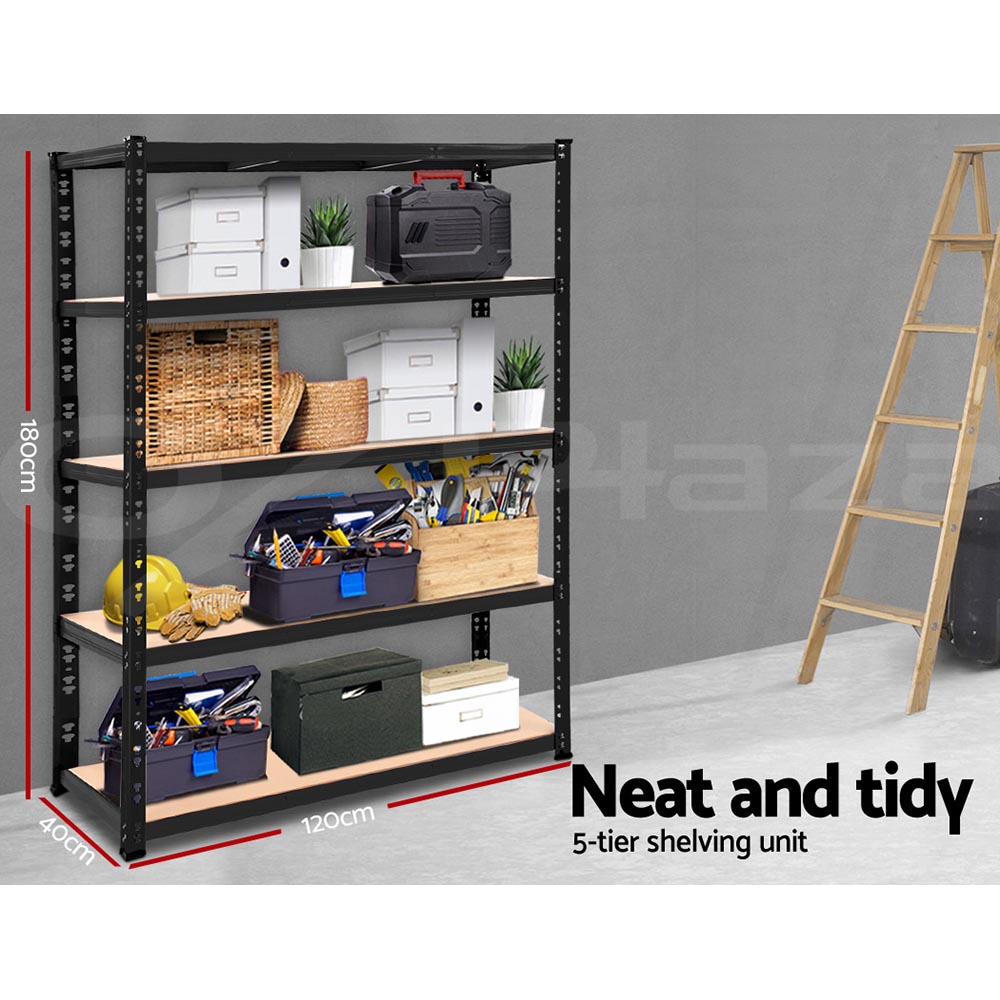 Giantz Garage Shelving 1.5/1.8/2/2.4M Warehouse Rack Racking Storage shelves - Picture 35 of 137