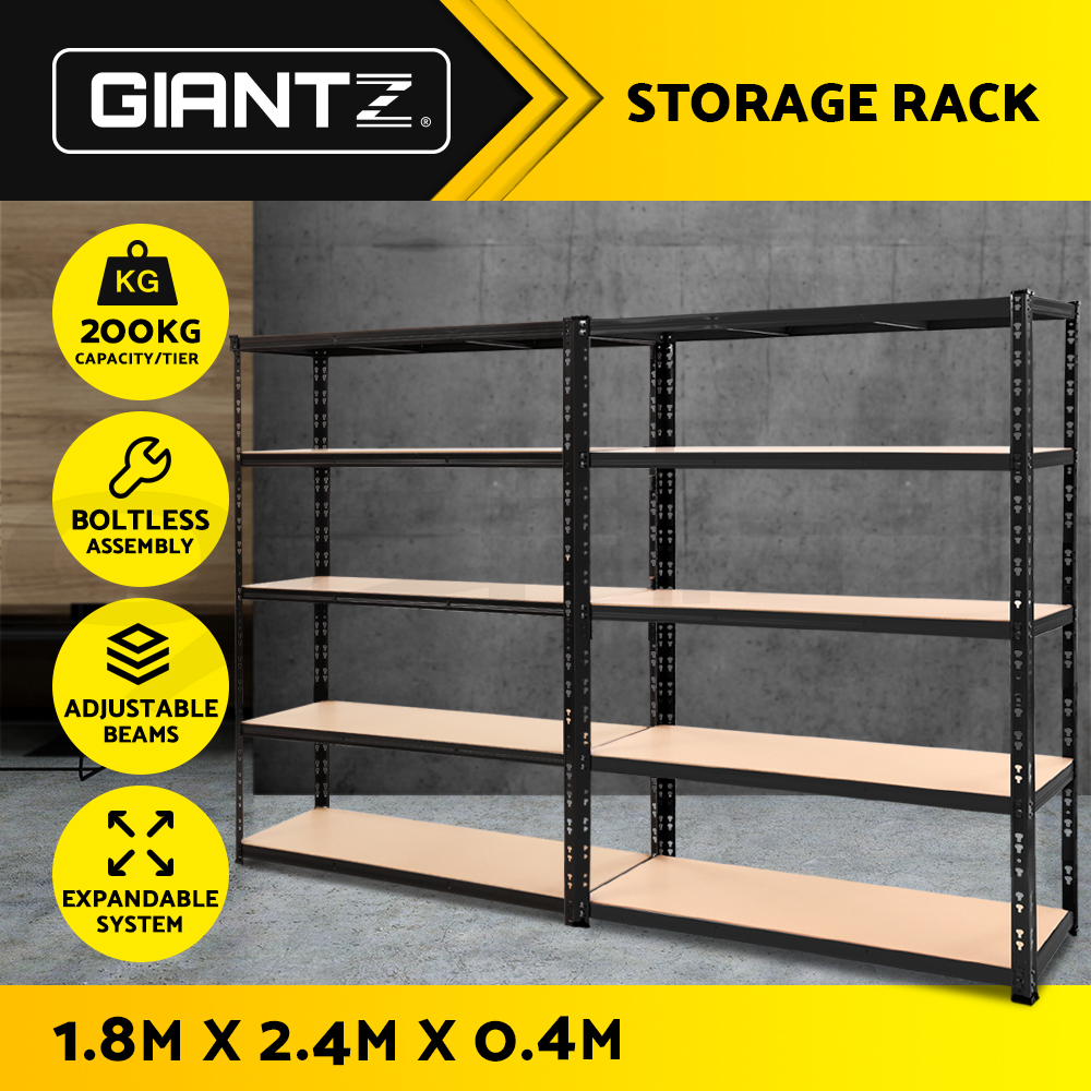 Giantz Garage Shelving 1.5/1.8/2/2.4M Warehouse Rack Racking Storage shelves - Picture 68 of 137