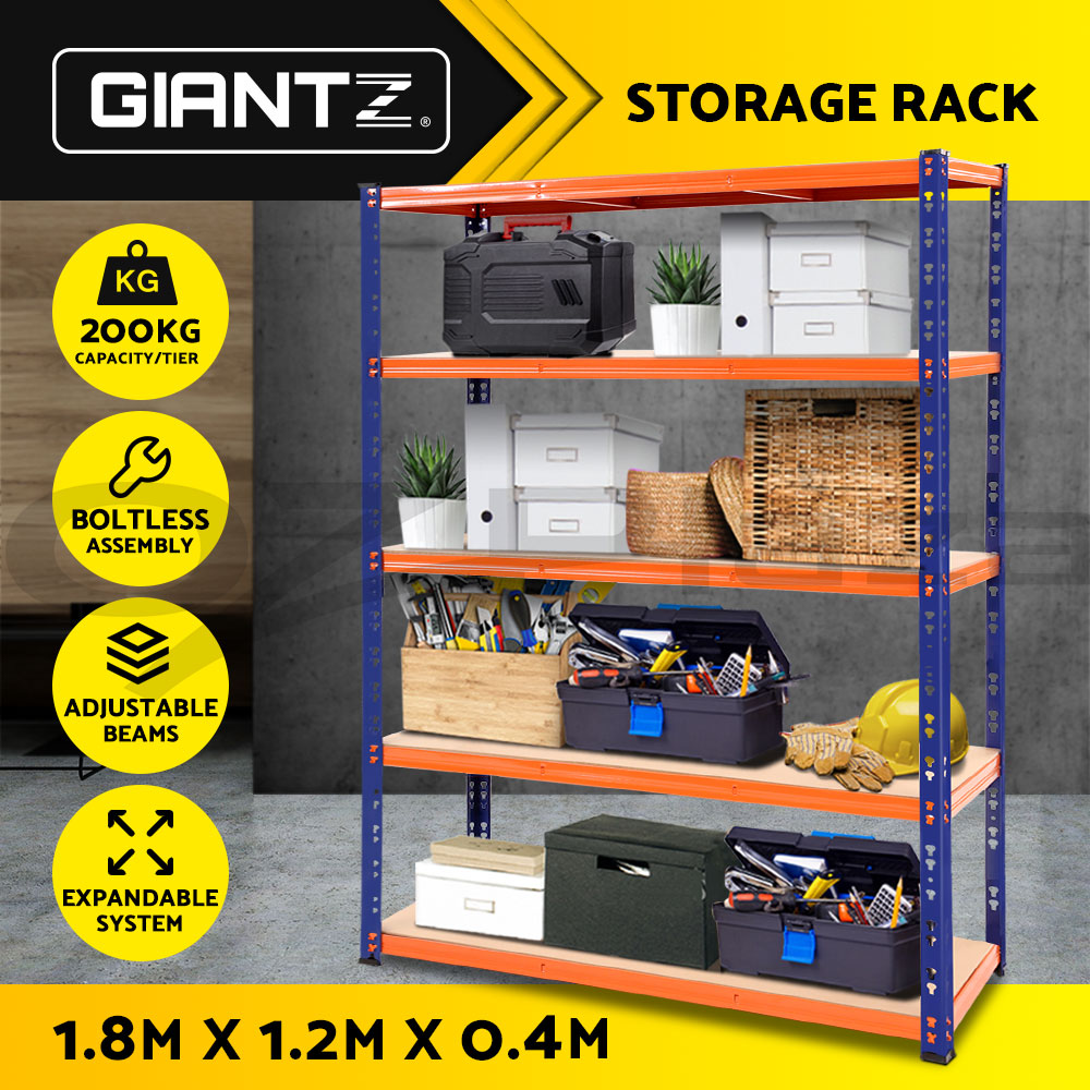 Giantz Garage Shelving 1.5/1.8/2/2.4M Warehouse Rack Racking Storage shelves - Picture 39 of 137