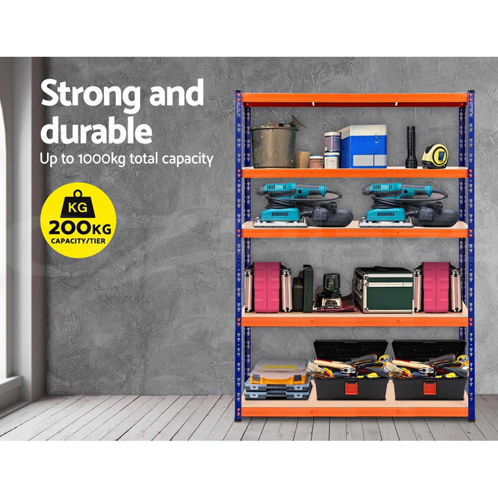 Giantz Garage Shelving 1.5/1.8/2/2.4M Warehouse Rack Racking Storage shelves - Picture 74 of 137