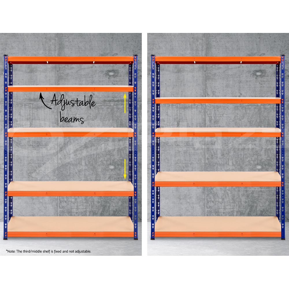 Giantz Garage Shelving 1.5/1.8/2/2.4M Warehouse Rack Racking Storage shelves - Picture 75 of 137