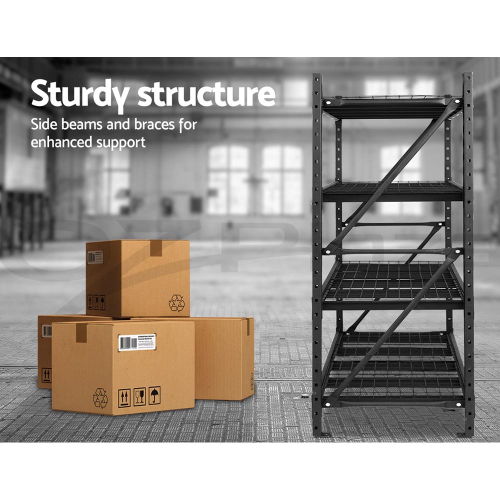 Giantz Garage Shelving 1.5/1.8/2/2.4M Warehouse Rack Racking Storage shelves - Picture 110 of 137