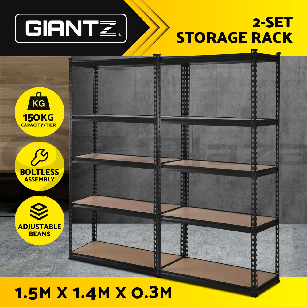 Giantz Garage Shelving 1.5/1.8/2/2.4M Warehouse Rack Racking Storage shelves - Picture 12 of 137