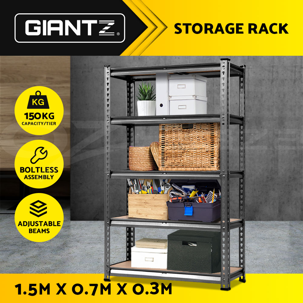 Giantz Garage Shelving 1.5/1.8/2/2.4M Warehouse Rack Racking Storage shelves - Picture 33 of 137