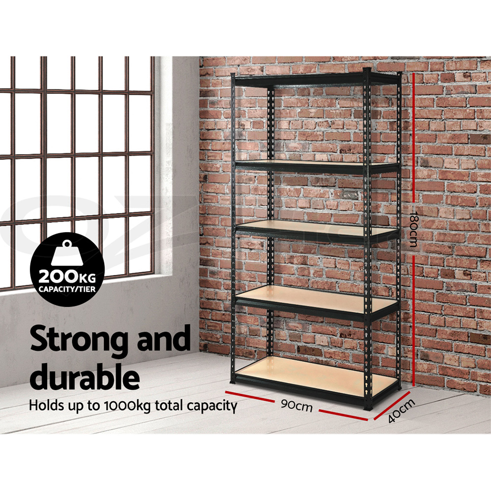 Giantz Garage Shelving 1.5/1.8/2/2.4M Warehouse Rack Racking Storage shelves - Picture 80 of 137