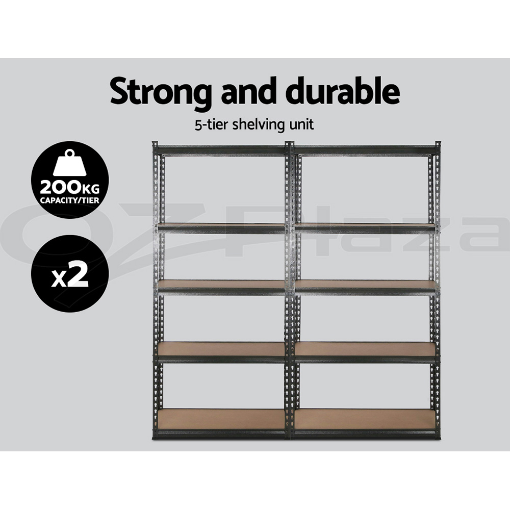 Giantz Garage Shelving 1.5/1.8/2/2.4M Warehouse Rack Racking Storage shelves - Picture 50 of 137