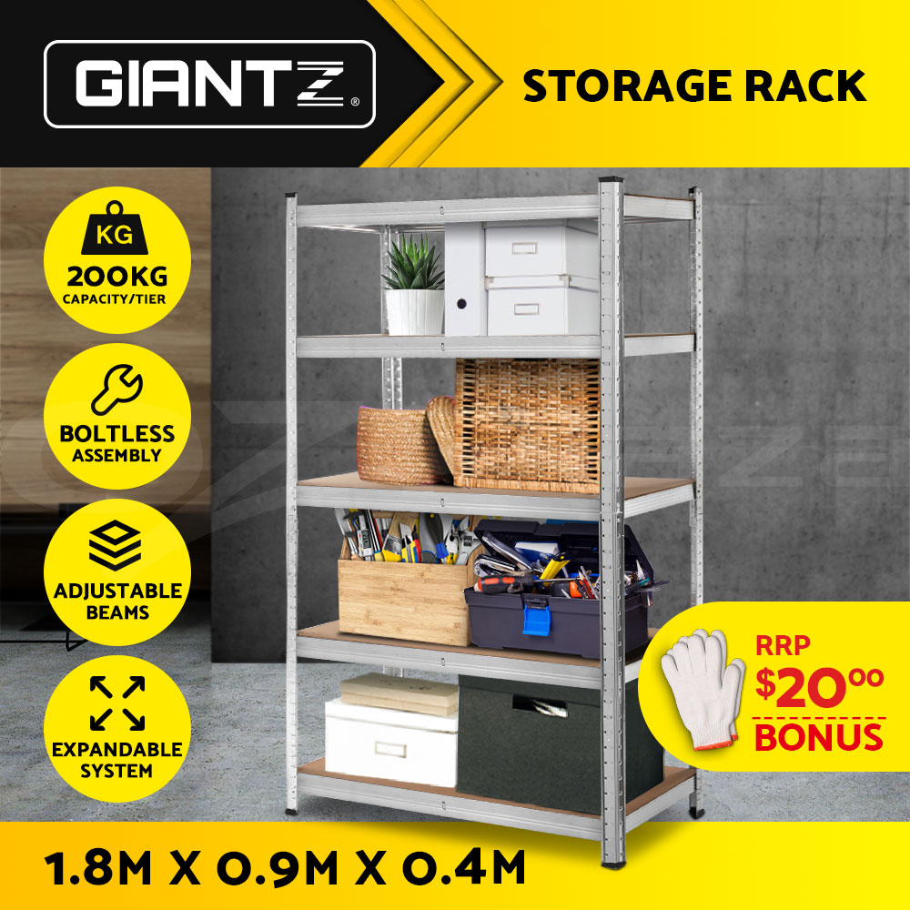 Giantz Garage Shelving 1.5/1.8/2/2.4M Warehouse Rack Racking Storage shelves - Picture 53 of 137