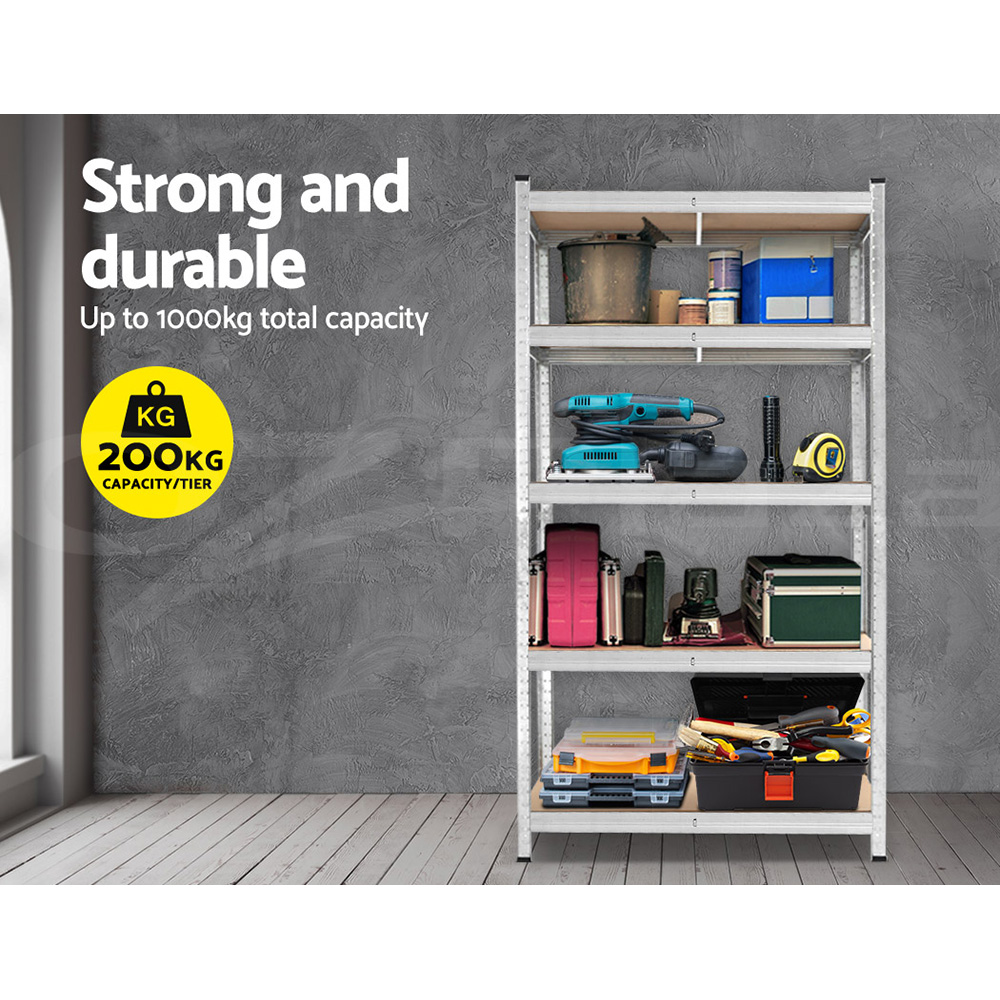 Giantz Garage Shelving 1.5/1.8/2/2.4M Warehouse Rack Racking Storage shelves - Picture 55 of 137