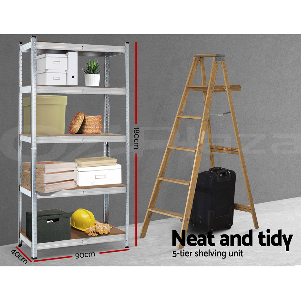 Giantz Garage Shelving 1.5/1.8/2/2.4M Warehouse Rack Racking Storage shelves - Picture 82 of 137