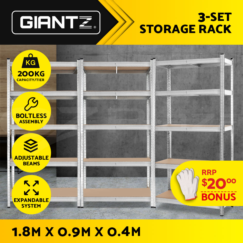 Giantz 1.8M Garage Shelving Warehouse Rack Pallet Racking Storage Shelve Steel - Picture 51 of 52