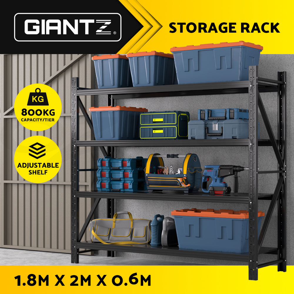 Giantz Garage Shelving 1.5/1.8/2/2.4M Warehouse Rack Racking Storage shelves - Picture 56 of 137