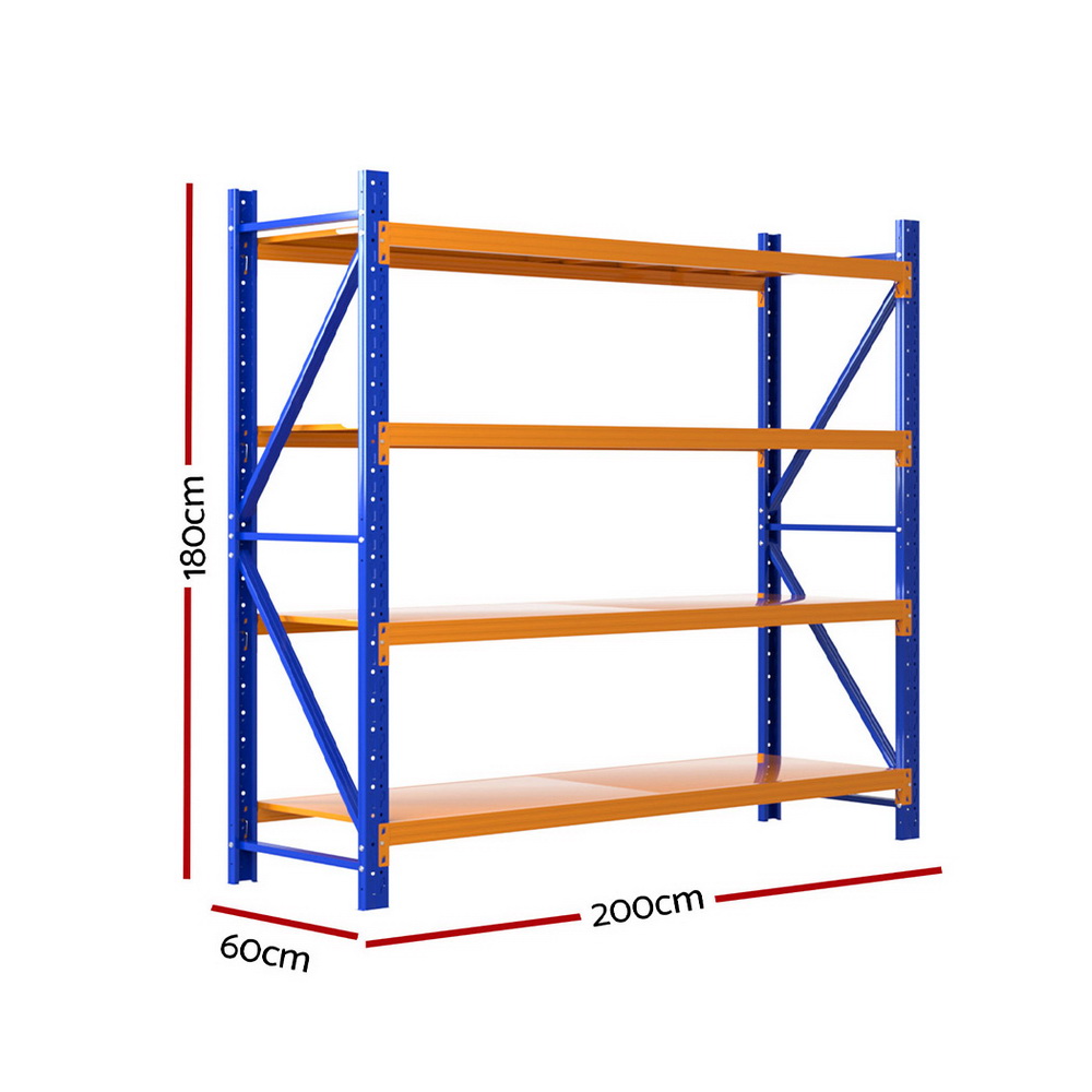 Giantz Garage Shelving 1.5/1.8/2/2.4M Warehouse Rack Racking Storage shelves - Picture 61 of 137