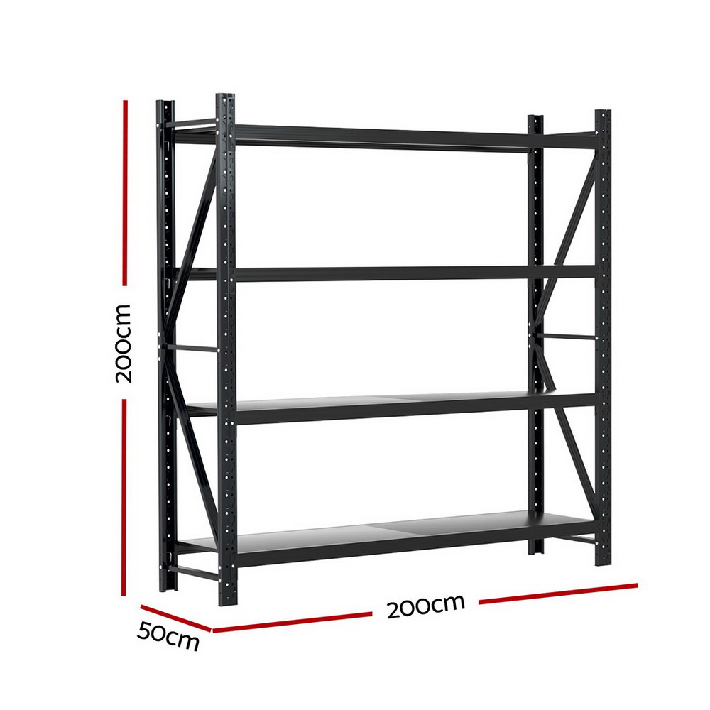 Giantz Garage Shelving 1.5/1.8/2/2.4M Warehouse Rack Racking Storage shelves - Picture 97 of 137