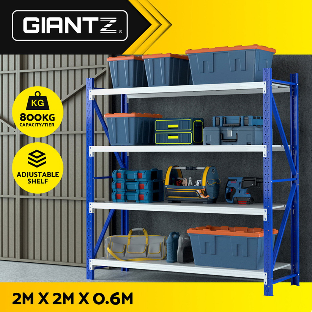 Giantz Garage Shelving 1.5/1.8/2/2.4M Warehouse Rack Racking Storage shelves - Picture 114 of 137