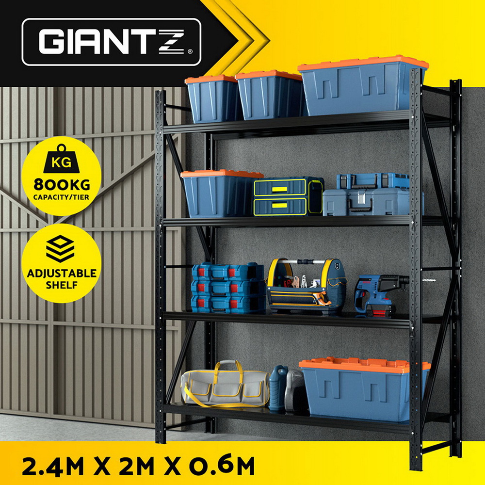 Giantz Garage Shelving 1.5/1.8/2/2.4M Warehouse Rack Racking Storage shelves - Picture 126 of 137