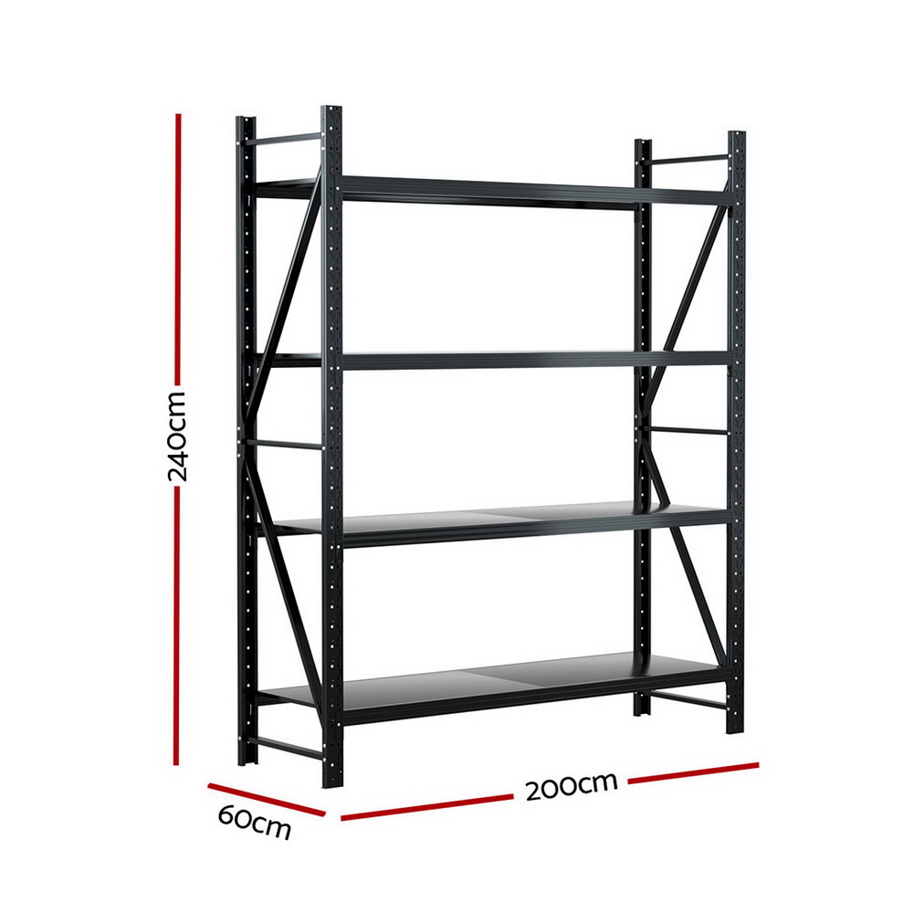 Giantz Garage Shelving 1.5/1.8/2/2.4M Warehouse Rack Racking Storage shelves - Picture 128 of 137