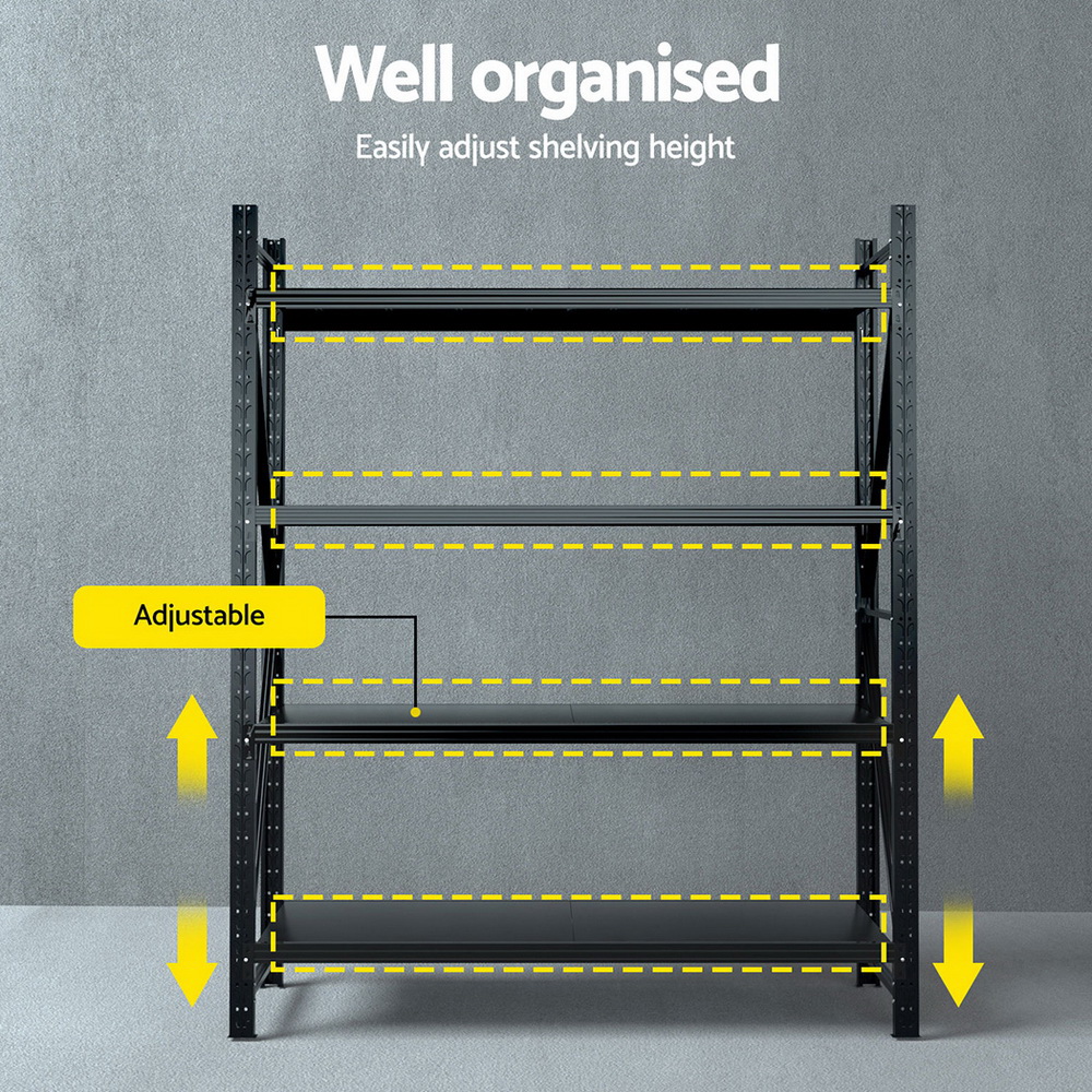 Giantz Garage Shelving 1.5/1.8/2/2.4M Warehouse Rack Racking Storage shelves - Picture 131 of 137