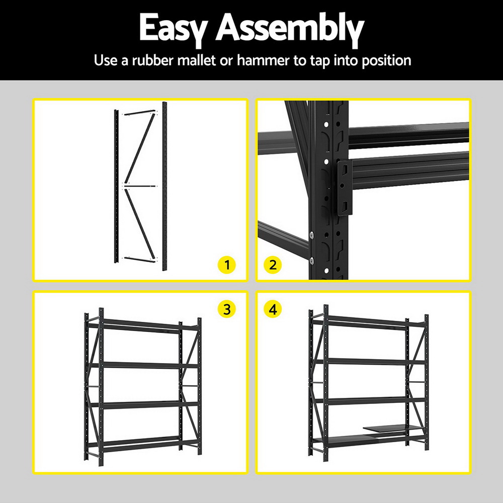 Giantz Garage Shelving 1.5/1.8/2/2.4M Warehouse Rack Racking Storage shelves - Picture 132 of 137