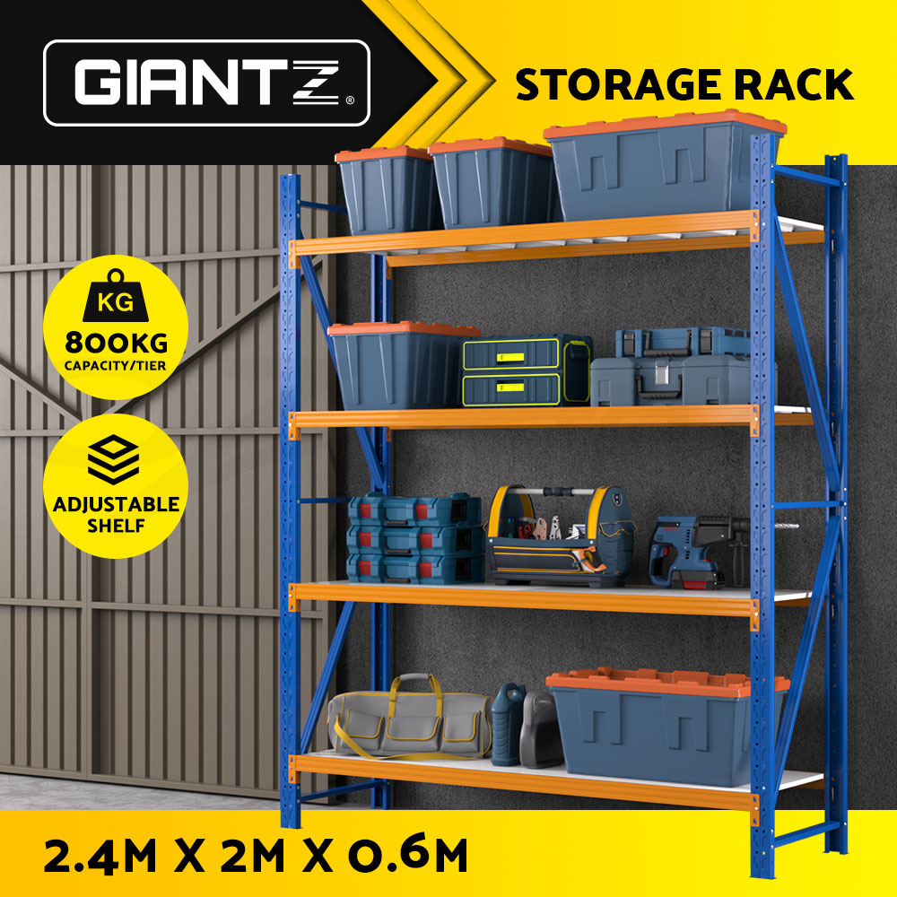 Giantz Garage Shelving 1.5/1.8/2/2.4M Warehouse Rack Racking Storage shelves - Picture 135 of 137