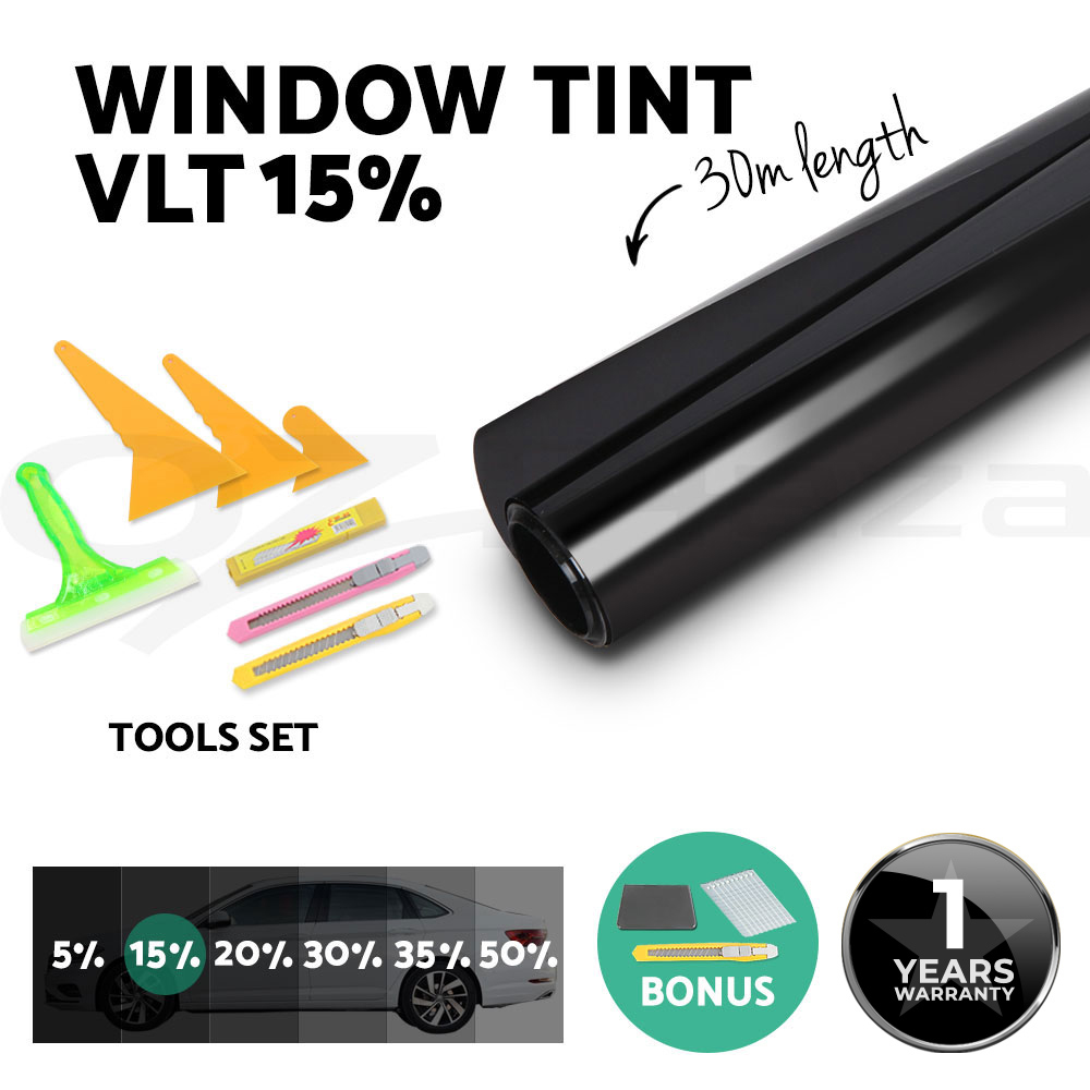 Giantz Window Tint Film 5% 15% 35% VLT Car Home 100cm/152cm X 30m Tinting Tools - Picture 23 of 129