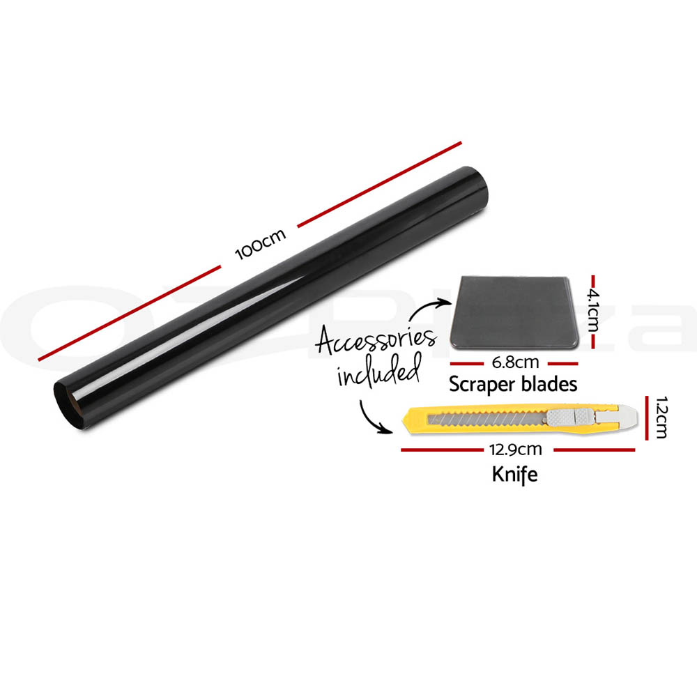 HOHO 101,6 x 152,4 cm 2 Mil Azzurro Auto Parabrezza Window Film 65% VLT 100% Anti-UV Window Tinting Kit 
