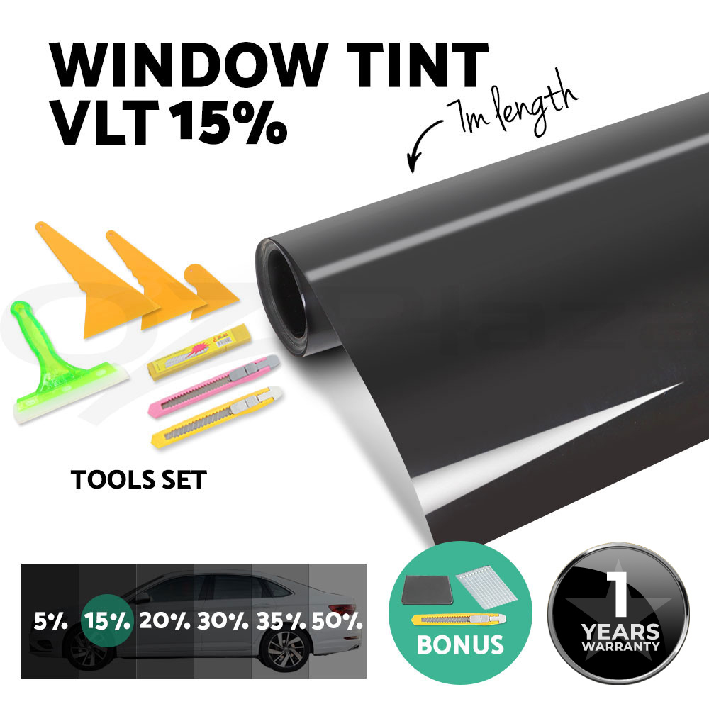 thumbnail 108 - Window Tint Film Black Roll VLT 5% 15% 35% Car Home 76cm X 7m Tinting Tools Kit