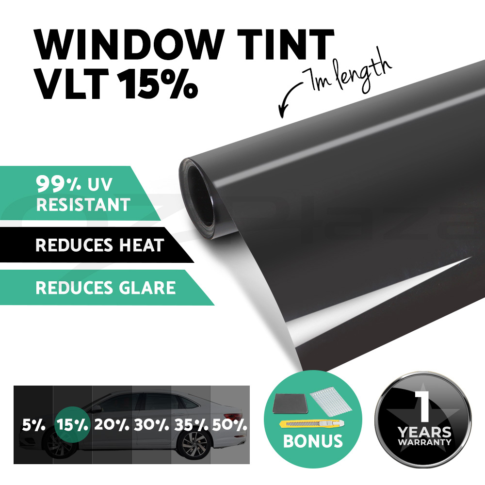 thumbnail 73 - Window Tint Film Black Roll VLT 5% 15% 35% Car Home 76cm X 7m Tinting Tools Kit