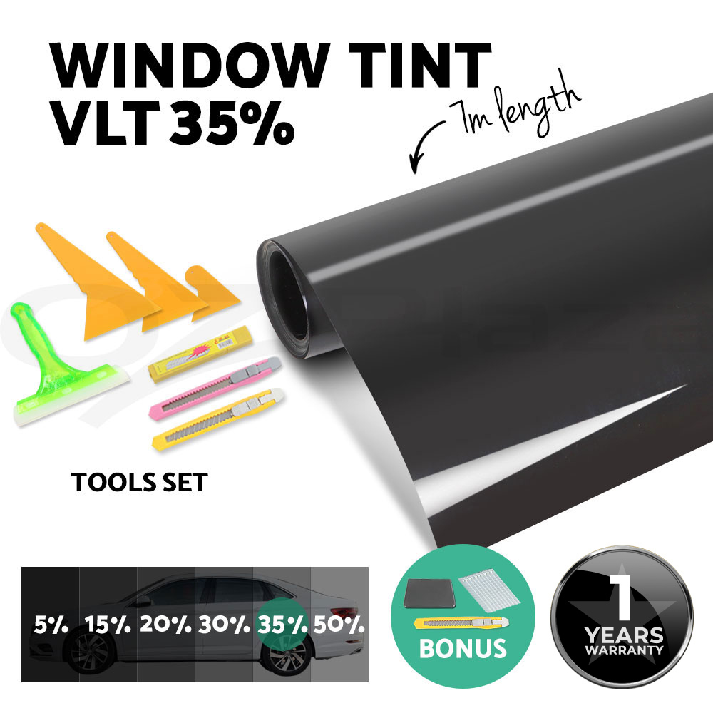 thumbnail 120 - Window Tint Film Black Roll VLT 5% 15% 35% Car Home 76cm X 7m Tinting Tools Kit