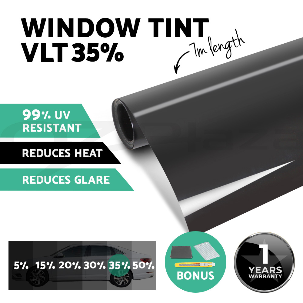 thumbnail 85 - Window Tint Film Black Roll VLT 5% 15% 35% Car Home 76cm X 7m Tinting Tools Kit